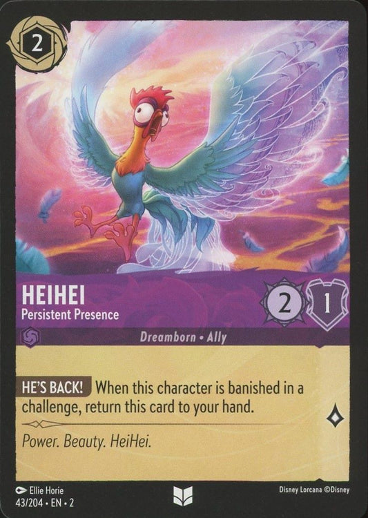 Disney Lorcana: Rise of the Floodborn HeiHei Persistent Presence #43 Uncommon