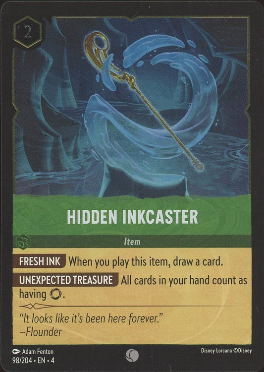 Disney Lorcana Ursula's Return Hidden Inkcaster Common Foil #98