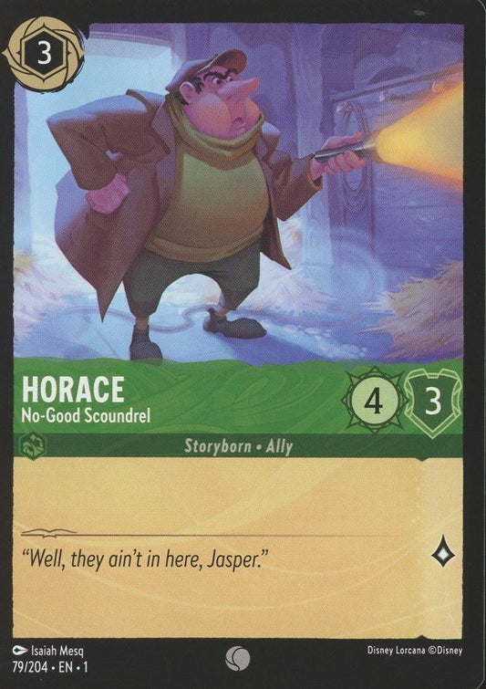 Disney Lorcana: The First Chapter Horace No Good Scoundrel Common #79