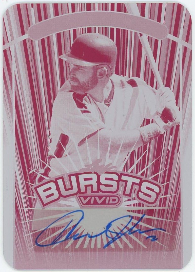 2023 Leaf Vivid Bursts Howard Johnson Magenta Printing Plate #1/1 #B-HJ1