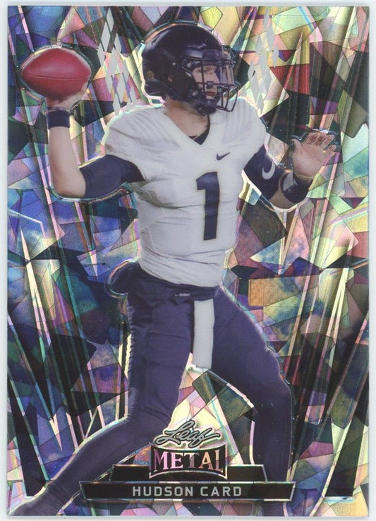 2024 Leaf Metal Football Hudson Card Black Cracked Ice #1/1 #43
