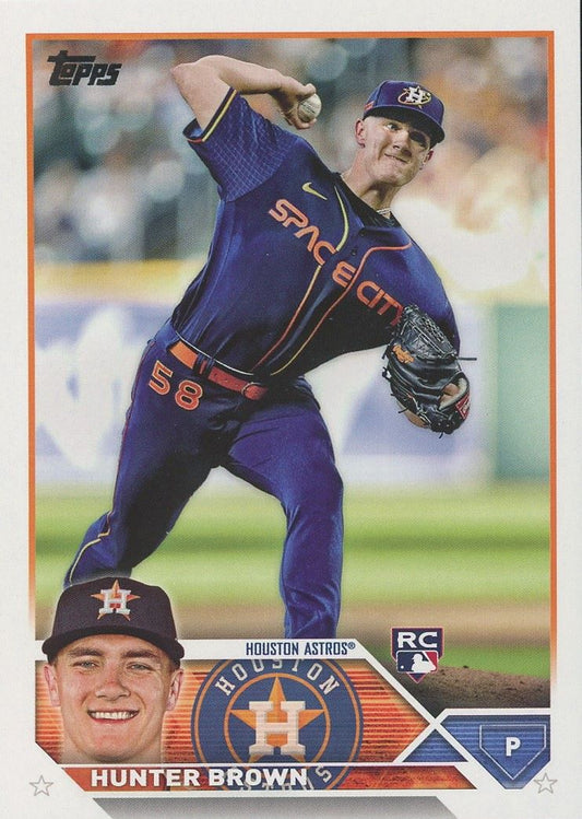 2023 Topps Series 1 Hunter Brown Rookie #111