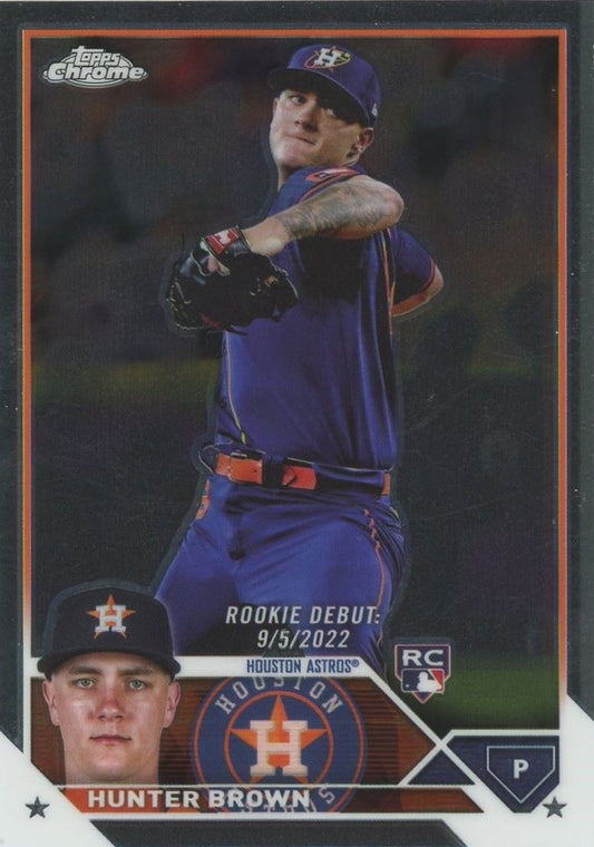 2023 Topps Chrome Update Hunter Brown Rookie #USC163