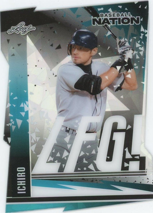 Ichiro 2025 Leaf Baseball Nation LFG! Die-Cut Clear Sparkle #6/10 #LB-18
