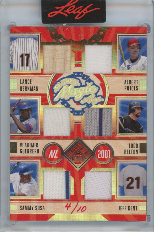 Jeter/Ichiro 2025 Leaf Seasons in the Sun Mid Summer Magic 12 Patch All-Stars #4/10 #MSM-1