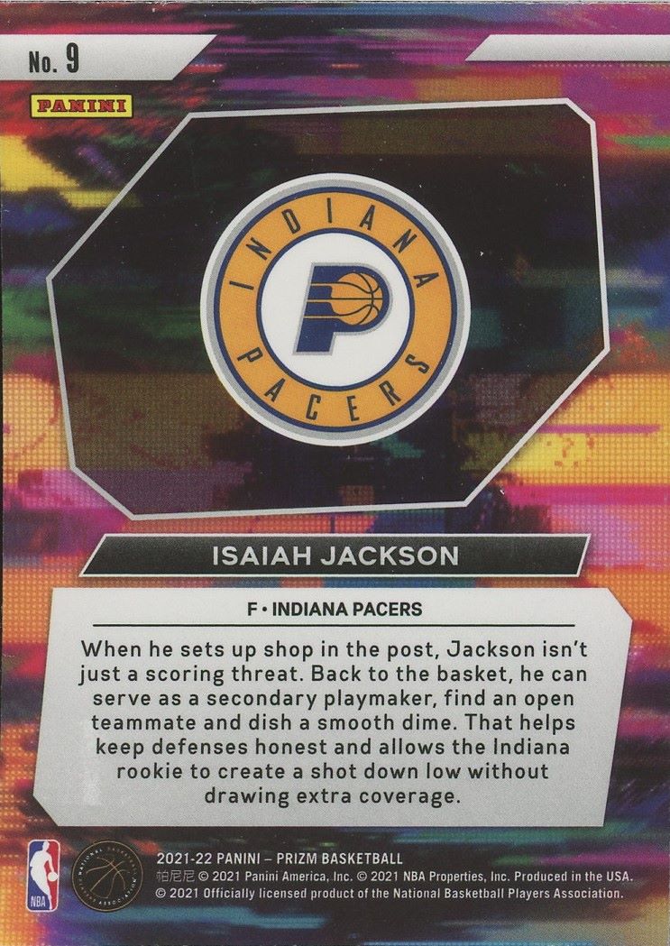 2021-22 Panini Prizm Isaiah Jackson Instant Impact #9