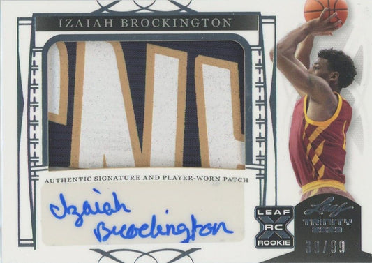 Izaiah Brockington 2023 Leaf Trinity RPA #39/99 #PA-IB1 Iowa St.