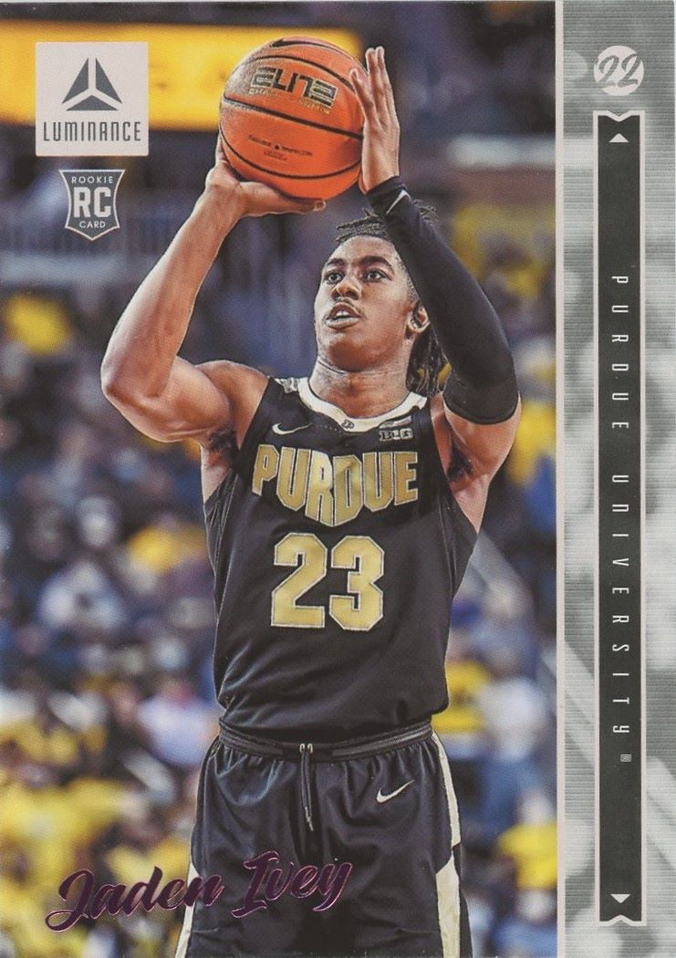 2022-23 Chronicles Jaden Ivey Draft Picks Luminance Pink Rookie #12