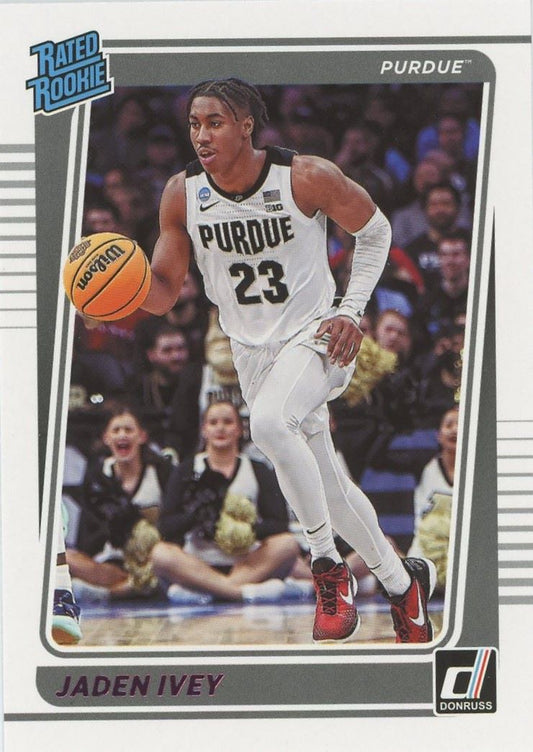 2022-23 Chronicles Jaden Ivey Draft Picks Donruss Rated Rookie Pink #12