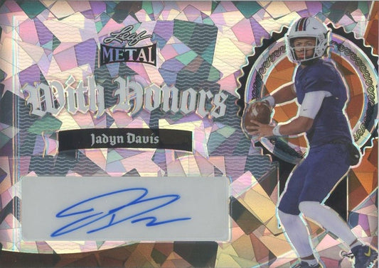 Jadyn Davis 2024 Leaf Metal With Honors Silver Crystals Auto #5/8 #WH-JD1