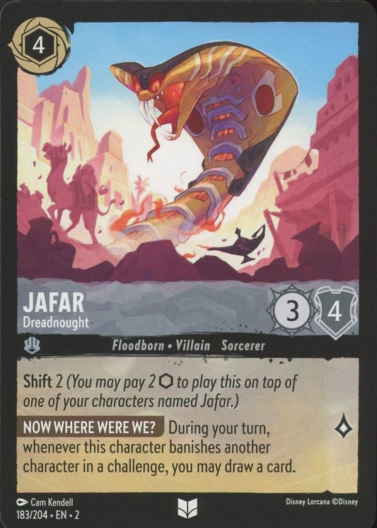 Disney Lorcana: Rise of the Floodborn Jafar Dreadnought #183 Uncommon