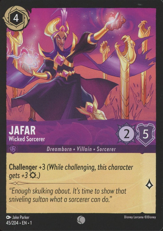 Disney Lorcana: The First Chapter Jafar Wicked Sorcerer Common #45