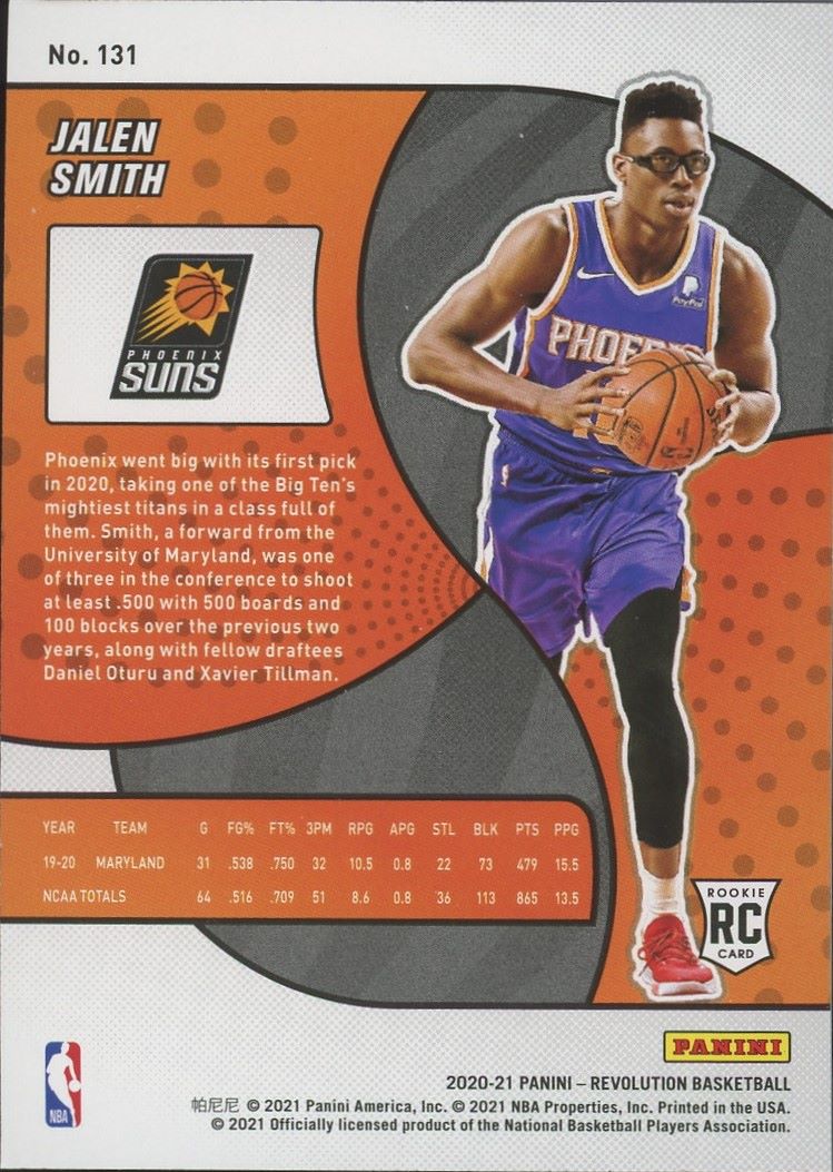 2020-21 Panini Revolution Jalen Smith Rookie #131