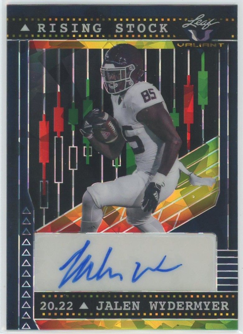 2022 Leaf Valiant Jalen Wydermyer Rising Stock Black Cracked Ice Auto #15/15 #RS-JW1