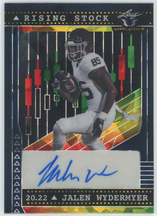 2022 Leaf Valiant Jalen Wydermyer Rising Stock Black Cracked Ice Auto #15/15 #RS-JW1