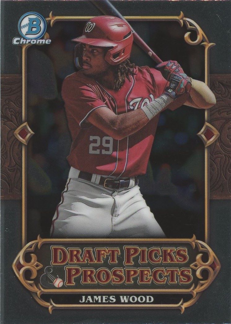 2023 Bowman Draft Chrome James Wood Draft Picks & Prospects #DPP-16