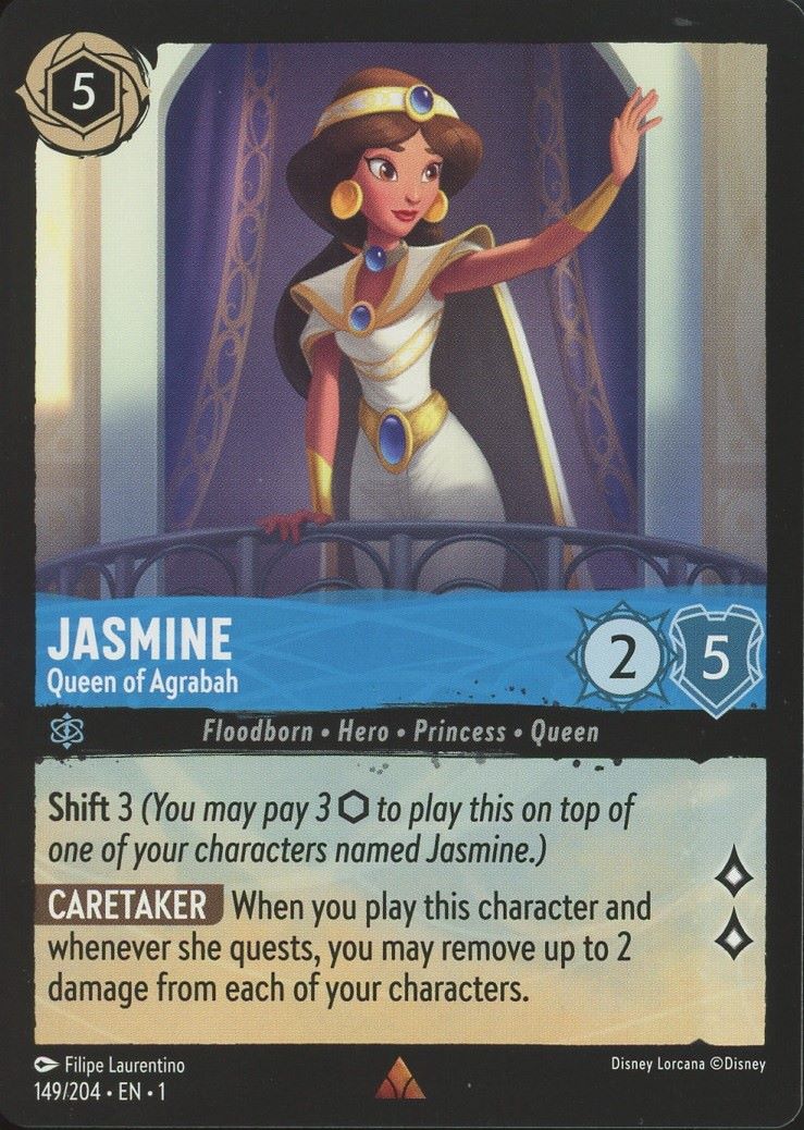 Disney Lorcana: The First Chapter Jasmine Queen of Agrabah Rare #149