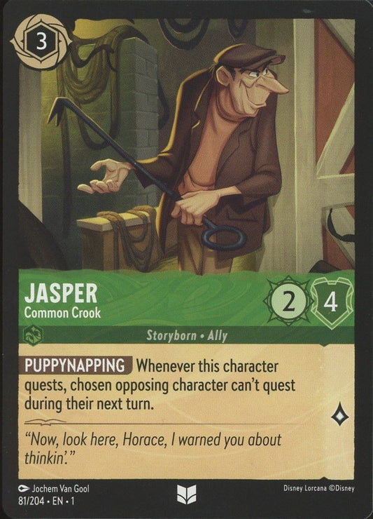 Disney Lorcana: The First Chapter Jasper Common Crook Uncommon #81