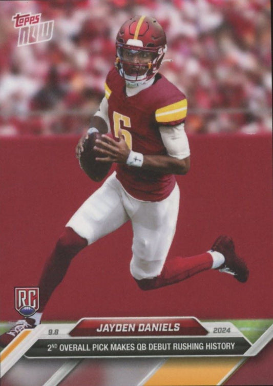 2024 Topps Now Jayden Daniels Footbal Rookie Debut #3