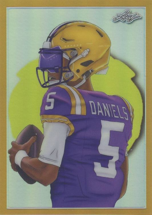 2024 Leaf Metallic Jayden Daniels Gold Rookie #/99 #MI-7