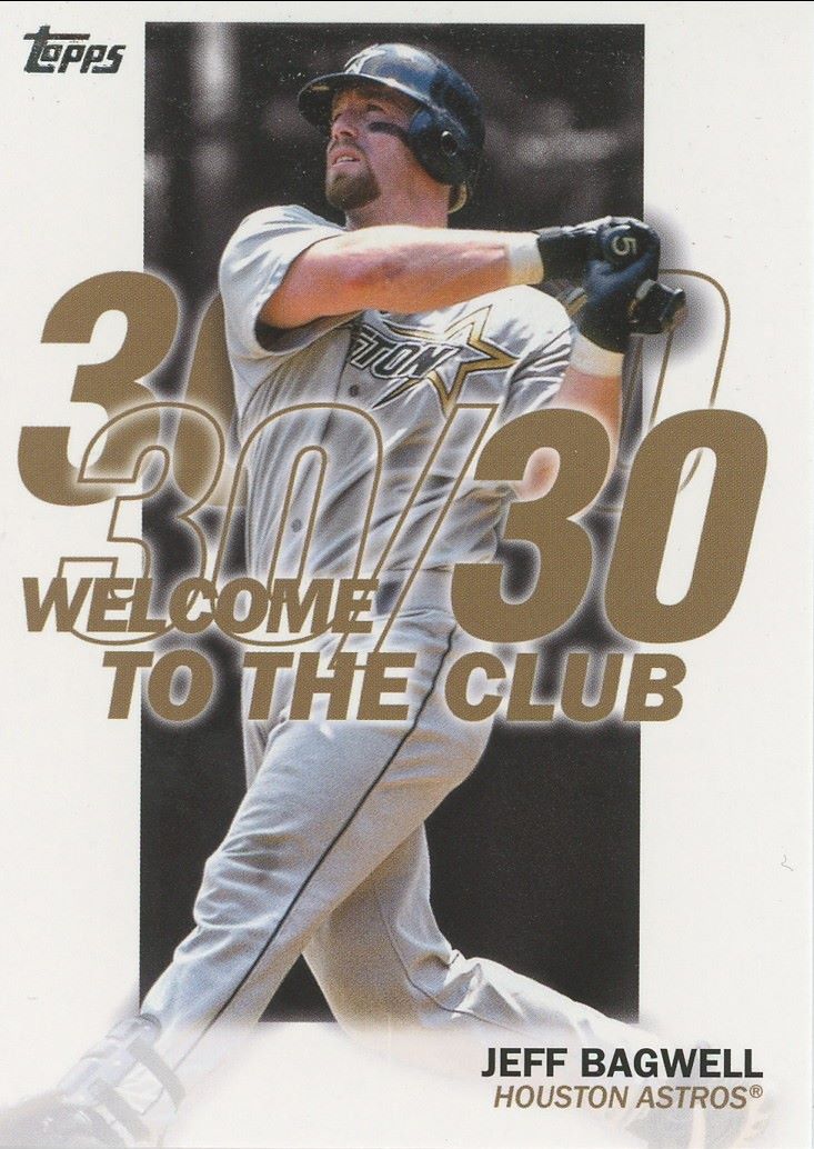 2023 Topps Series 1 Jeff Bagwell Welcome to the Club 30/30 #WC-20