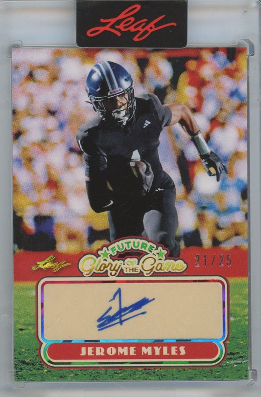 Jerome Myles Leaf Future Glory Of The Game Auto #21/25 #FG-JM2