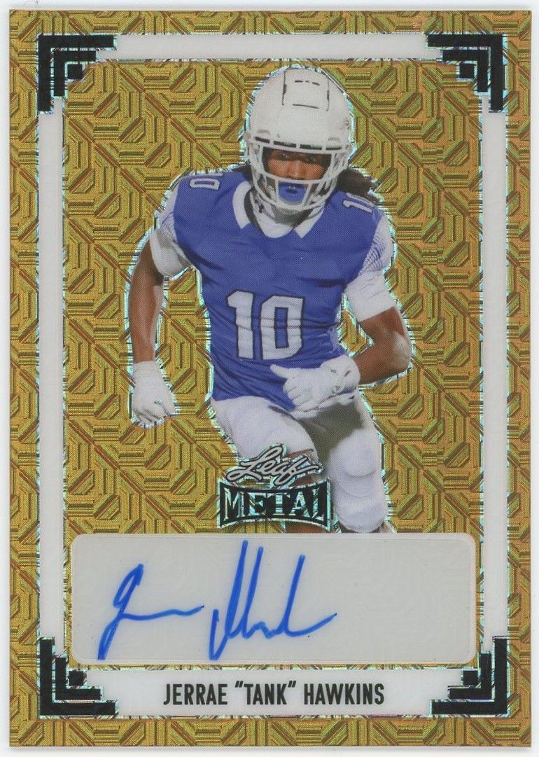 2024 Leaf Metal Jerrae "Tank" Hawkins Gold Mojo Auto #1/1 #91A-JH2