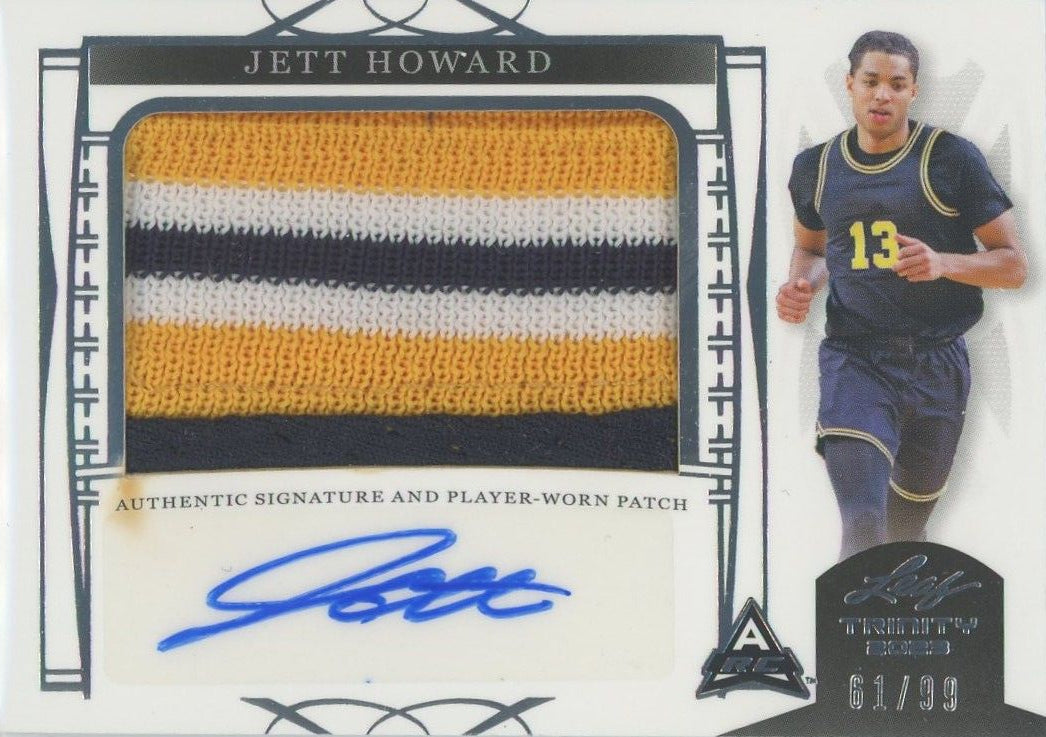 Jett Howard 2023 Leaf Trinity RPA #61/99 #PA-JH1