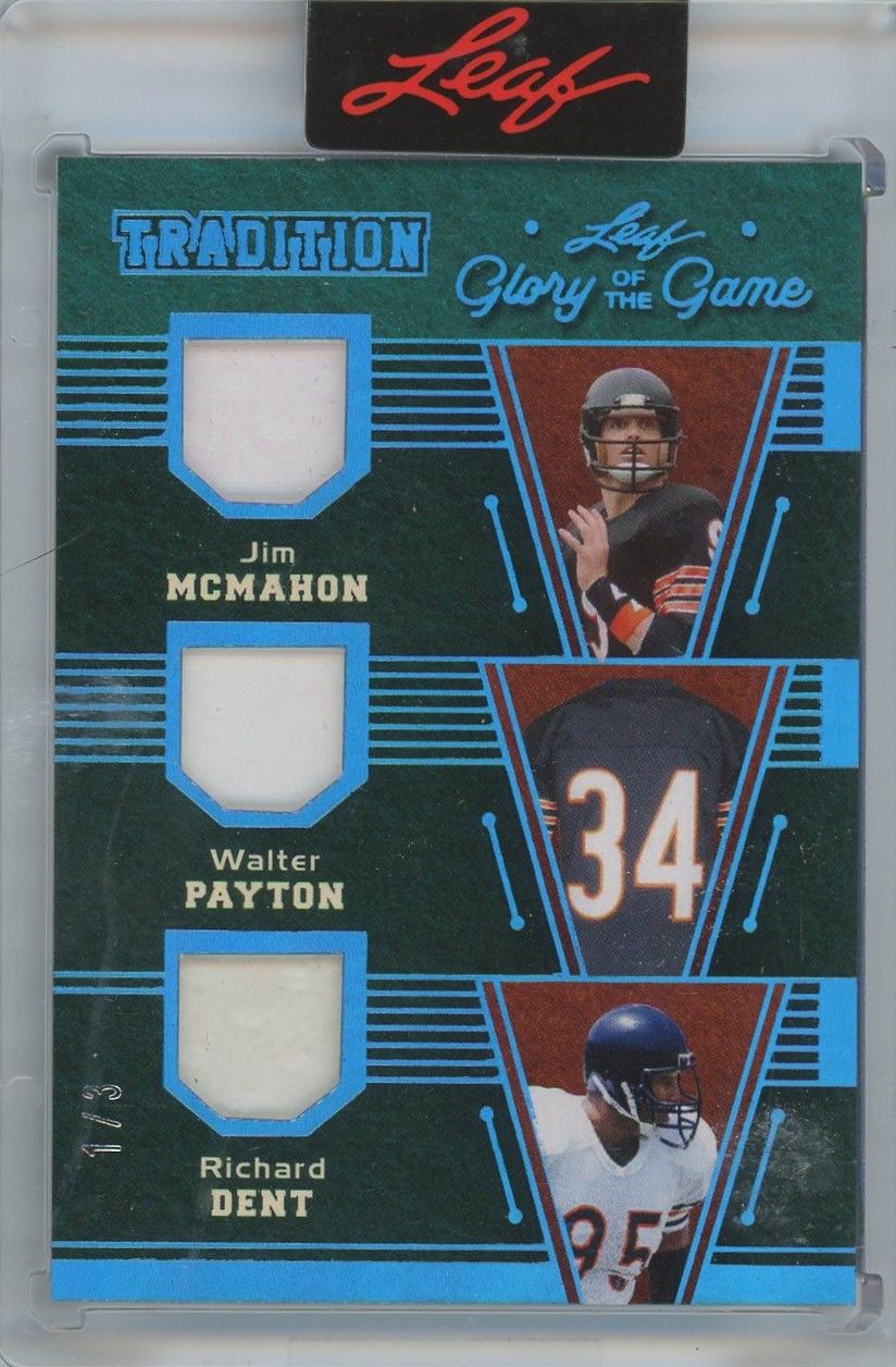 McMahon Payton Dent 2025 Leaf Glory Of The Game Football Tradition #1/3