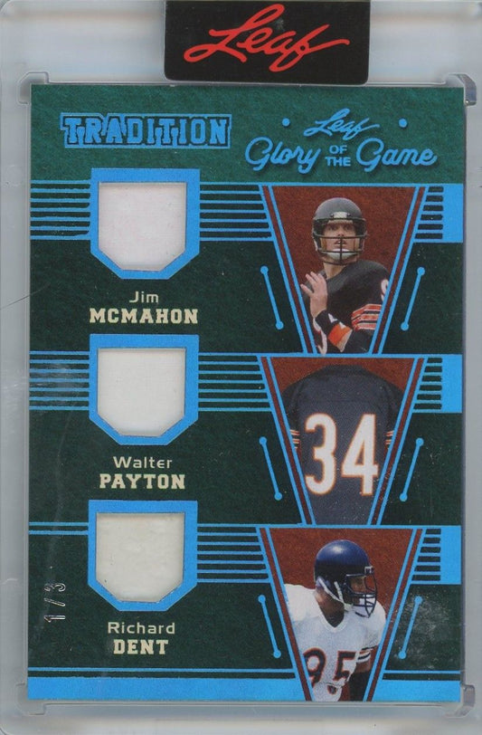 McMahon Payton Dent 2025 Leaf Glory Of The Game Football Tradition #1/3