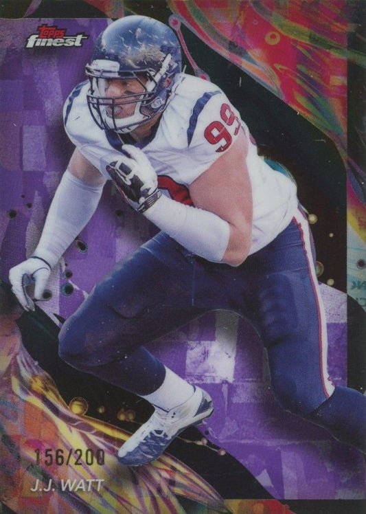 J.J. Watt 2024 Topps Finest Purple #156/200 #122