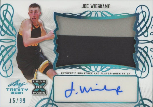 2022-23 Leaf Trinity Joe Wieskamp Flashback Patch Auto #15/99 #PA-JW1