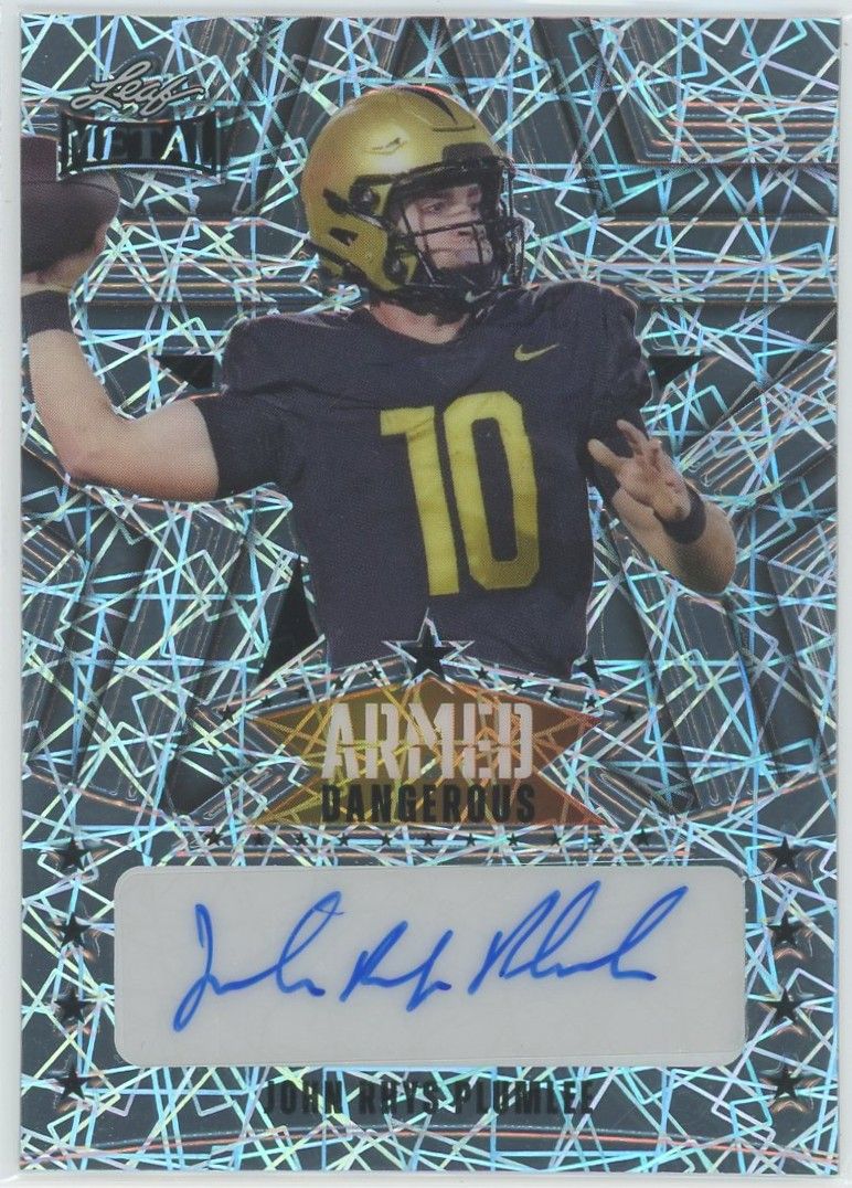 2024 Leaf Metal John Rhys Plumlee Armed and Dangerous Laser Auto #1/6 #AD-JRP