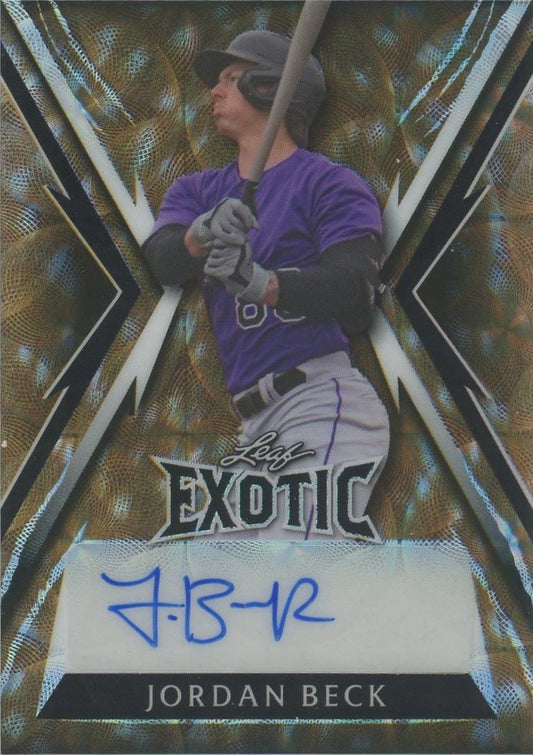 2023 Leaf Exotic Jordan Beck Auto #/5 #BA-JB4