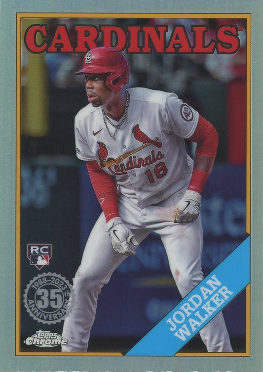 2023 Topps Chrome Update Jordan Walker 1988 35th Anniversary Rookie #88CU-18