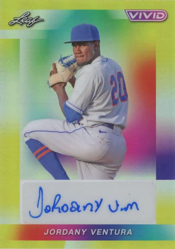 2023 Leaf Vivid Jordany Ventura Gold Auto #2/10 #BA-JV3