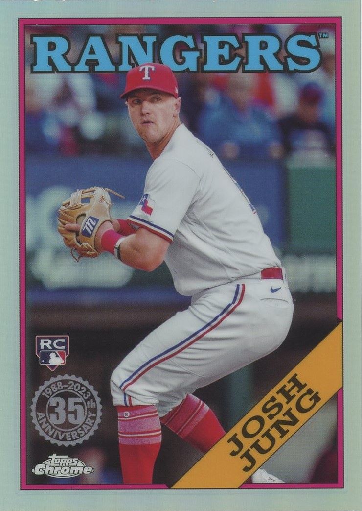 2023 Topps Chrome Update Josh Jung 1988 35 Anniversary Rookie #88CU16