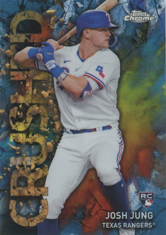 2023 Topps Chrome Update Josh Jung Crushed Rookie #C-20