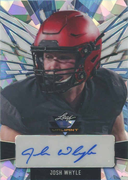 Josh Whyle 2022 Leaf Valiant Crystal Autograph Auto #4/7 #PA-JW3