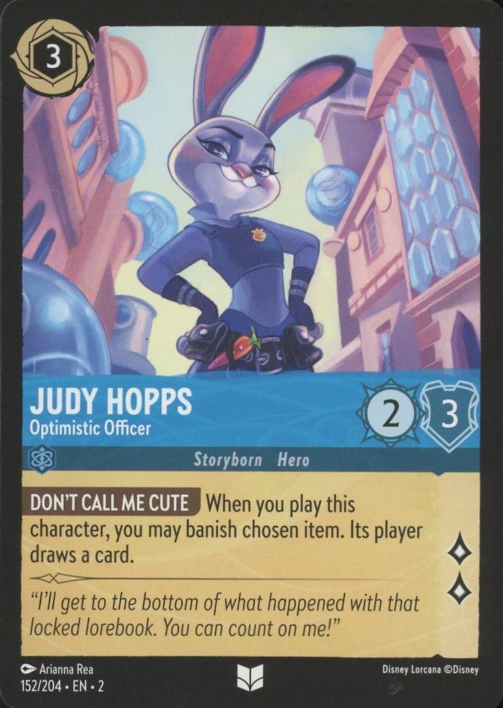 Disney Lorcana: Rise of the Floodborn Judy Hopps #152 Uncommon