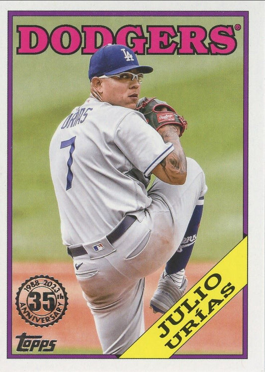 2023 Topps Series 1 Julio Urias 35th Anniversary #T88-17