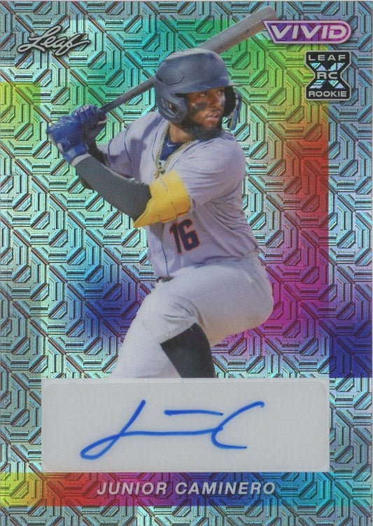 Junior Caminero 2023 Leaf Vivid Mojo Auto #5/9 #BA-JC1
