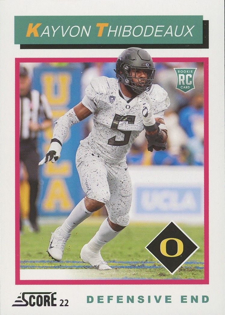 2022 Score Kayvon Thibodeaux Rookie RC #TB7