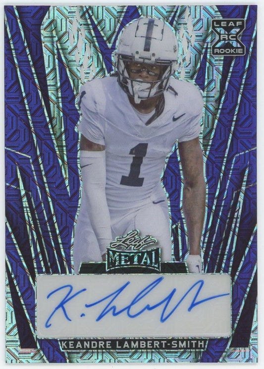 2024 Leaf Metal Keandre Lambert-Smith Purple Mojo Auto #5/7 #BA-KLS