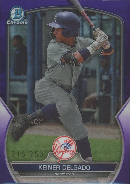 2023 Bowman Draft Chrome Keiner Delgado Purple Refractor #/250 #BDC-119