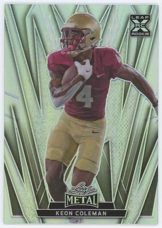 2024 Leaf Metal Football Keon Coleman XRC #140