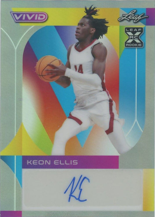 2022-23 Leaf Vivid Keon Ellis Rookie Auto RC #33/40 #BA-KE1