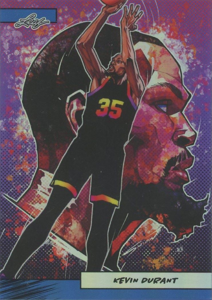 2024 Leaf Metal Kevin Durant Anime Nation Blue #2/75 #AN2B-18