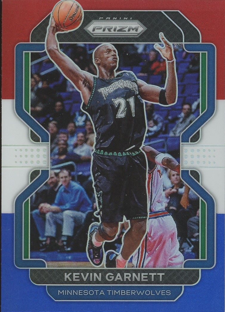 2021-22 Panini Prizm Kevin Garnett Red White and Blue #256