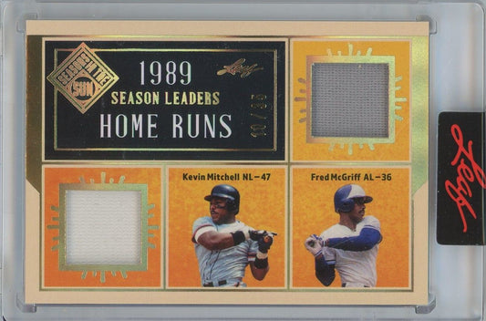 Mcgriff/Mitchell 2025 Leaf Seasons in the Sun 1989 Season Leaders #10/35 #SL-22